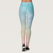 Aqua Pink Tie kleurstof Leggings (Achterkant)