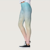 Aqua Pink Tie kleurstof Leggings (Links)
