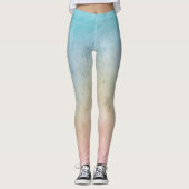 Aqua Pink Tie kleurstof Leggings (Voorkant)