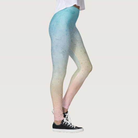 Aqua Pink Tie kleurstof Leggings (Rechts)