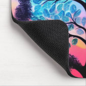 Aqua Pink Tree of Life Mousepad Muismat (Hoek)