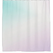 Aqua Pink White Ombre Tie Dye Douchegordijn (Voorkant)