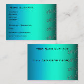 Aqua pixels Visitekaartje (Voorkant / Achterkant)