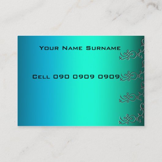 Aqua Pixels-Visitekaartje Visitekaartje (Achterkant)