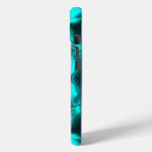 Aqua Plasma Symmetrie Fractale Kunst Case-Mate iPhone Case (Achterkant / Links)