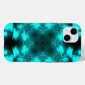 Aqua Plasma Symmetrie Fractale Kunst Case-Mate iPhone Case (Achterkant (horizontaal))