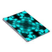 Aqua Plasma Symmetrie Fractale Kunst Notitieboek (Rechterzijde)