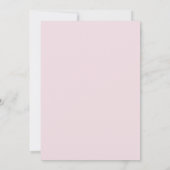 Aqua Poeder Roze Roos Bruiloft Kaart (Achterkant)