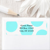 Aqua Polka Dot Etiket (Insitu)