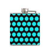 Aqua Polka Dots Heupfles (Achterkant)