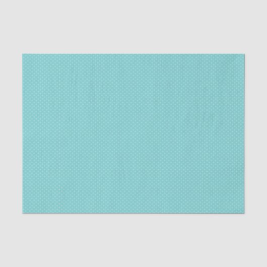 Aqua Polka-stippen Tissuepapier (Voorkant)