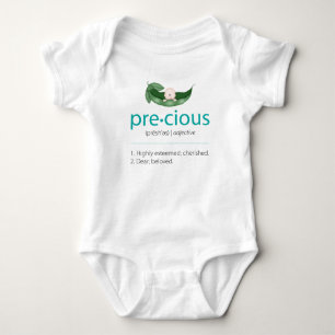 Aqua "Precious" Pea-in-a-Pod Baby T-shirt