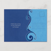 Aqua Puau Shell Wedding Save the Date Briefkaart (Achterkant)
