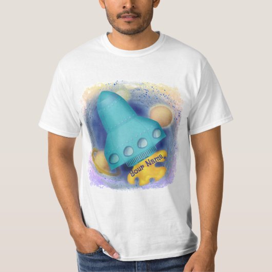 Aqua Raket T-shirt (Voorkant)