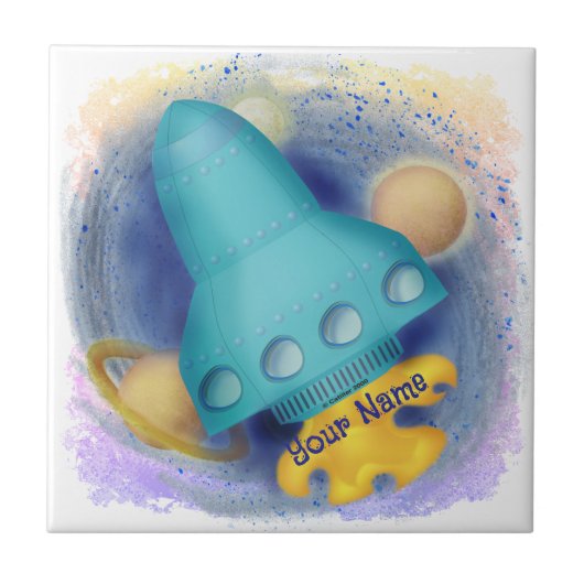 Aqua Raket Tegeltje (Voorkant)