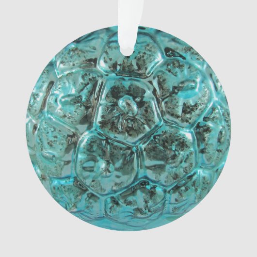  Aqua Rare Mercury Kerstbal Ornament (voorkant)