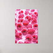Aqua Raspberry Stretched Canvas Afdrukken (Voorkant)