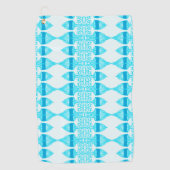 Aqua Reef Golfhanddoek (Voorkant)