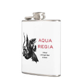 Aqua Regia Flask - Witte achtergrond Heupfles (Links)