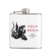 Aqua Regia Flask - Witte achtergrond Heupfles (Voorkant)