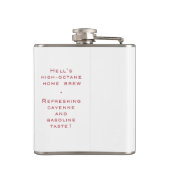 Aqua Regia Flask - Witte achtergrond Heupfles (Achterkant)