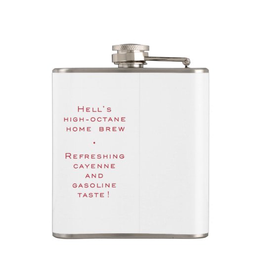 Aqua Regia Flask - Witte achtergrond Heupfles (Achterkant)