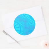 Aqua Remix Ronde Sticker (Envelop)