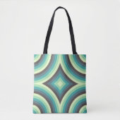 Aqua Resonance Pulse Tote Bag (Voorkant)
