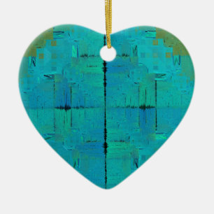 Aqua Resonantie Keramisch Ornament