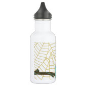 Aqua Retro Owl Design Waterfles (Links)