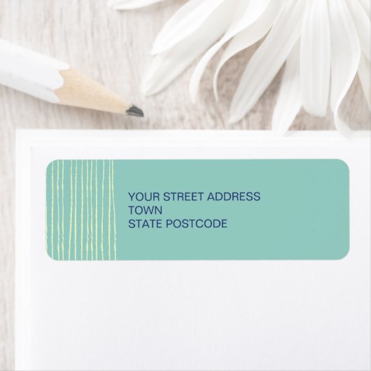 Aqua Return Address Label (Insitu)