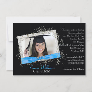Aqua Ribbon met de Uitnodiging van het Afstuderen