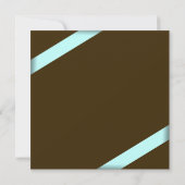 Aqua Ribbon Wedding Save the Date S5V2 (Achterkant)