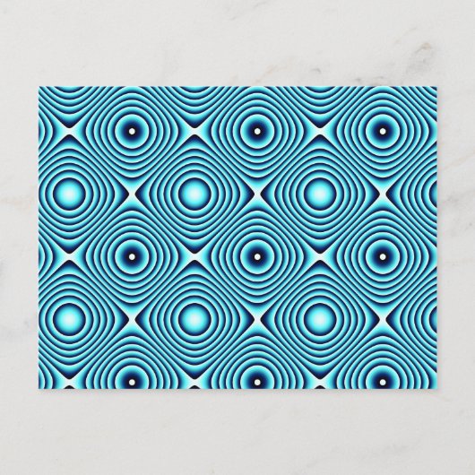Aqua Rings Patroon Briefkaart (Voorkant)