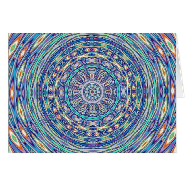 Aqua Ripples-kaart (Voorkant Horizontaal)