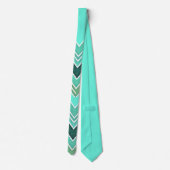 Aqua Rise Chevron Stropdas (Achterkant)