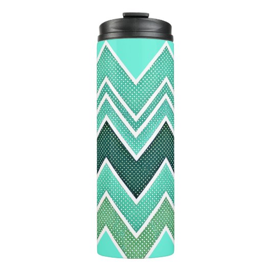 Aqua Rise Chevron Thermosbeker (Voorkant)