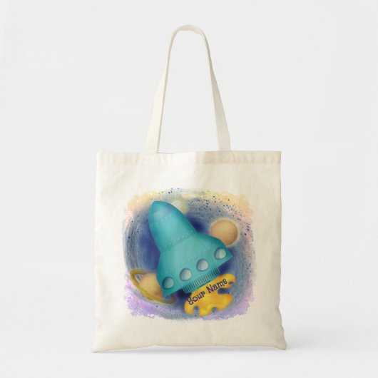 Aqua Rocket  Tote Bag (Voorkant)