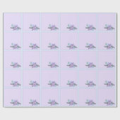 Aqua Roos Cadeaupapier (Vlak)