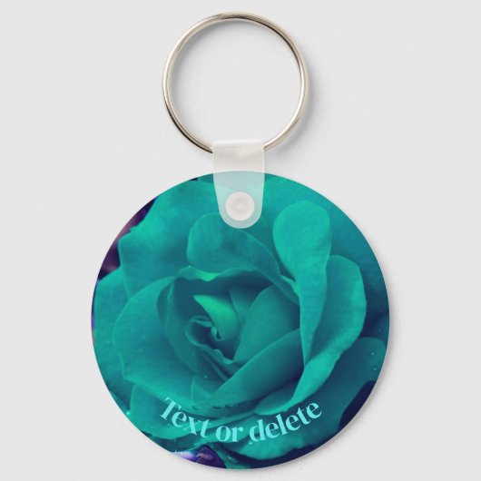 Aqua Roos ventilator op maat Sleutelhanger (Voorkant)