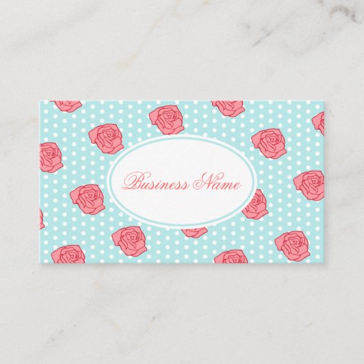 Aqua Roos Visitekaartje (Voorkant)