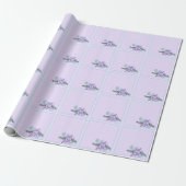 Aqua Rose Cadeaupapier (Uitgerold)