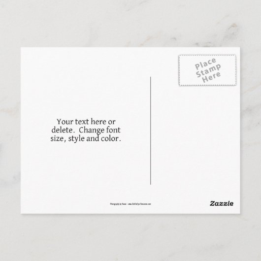 Aqua Rose Flower Personalized Briefkaart (Achterkant)