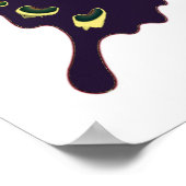 Aqua roze geel - Elegante Vlinders Poster (Hoek)