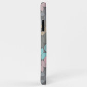 Aqua Roze Grijs Beige Mideeuw Cirkels Patroon Case-Mate iPhone Case (Achterkant/rechts)