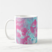 Aqua Roze Waterverf Wassen &  foto Mok (Links)