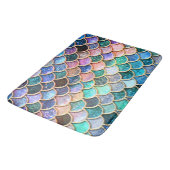 Aqua Roze Zeemeermin Glitter Scales- Zeemeermin Badmat (Gekanteld)