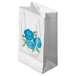 Aqua Rozen Gift Bag Klein Cadeauzakje