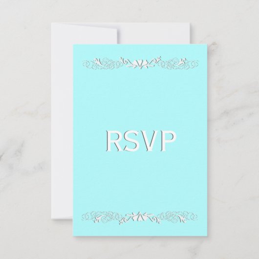 Aqua RSVP met menukeuze (Achterkant)