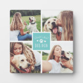 Aqua | 's Werelds beste hond-mam fotocollage Fotoplaat (Voorkant)